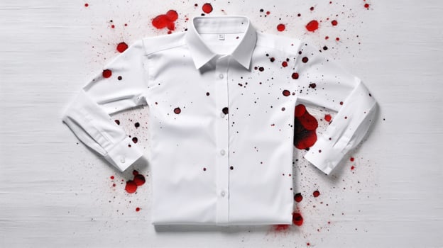 white shirt stain spot photo