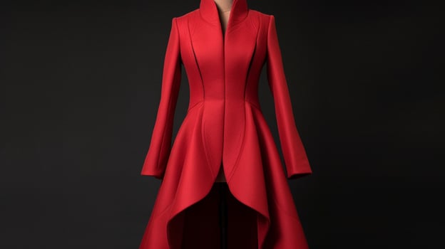 woman jacket red carpet coat photo