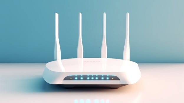 white wifi router photo
