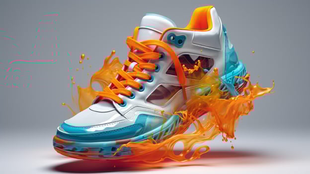 3D Sneakers By Alberto Seveso advanced color scheme photo