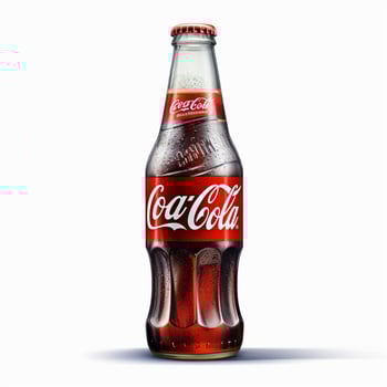 Coca-Cola BlaK with white background high quality photo
