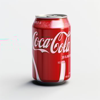 Coca-Cola Light with white background high quality photo