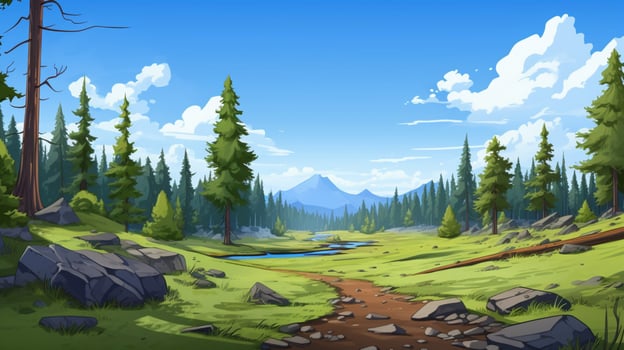 Create a simple slightly cartoonish background photo