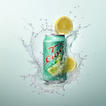 La Croix Sparkling Water with white background high photo