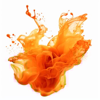 Orange Blaze with white background high quality ultra photo