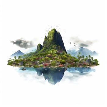 Pago International with white background photo