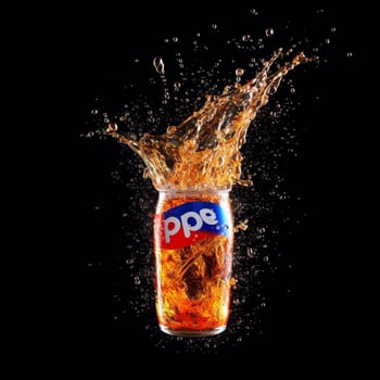 Pepsi Fire with white background high quality ultra photo