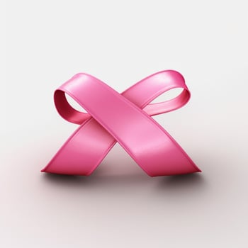 breast cancer ribbon with transparent background photo