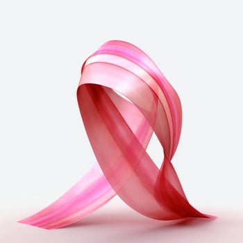 breast cancer ribbon with transparent background photo