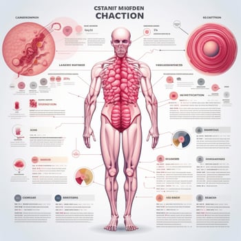 cancer infographic with transparent background high quality photo