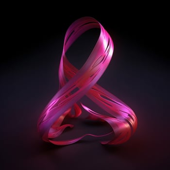 cancer ribbon high quality 4k ultra hd hdr photo