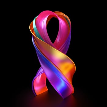 cancer ribbon high quality 4k ultra hd hdr photo