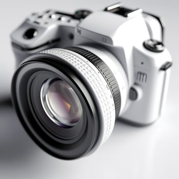 close - up white minimalist background realistic photo