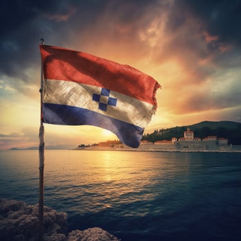 flag of Croatia high quality 4k ultra photo