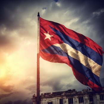 flag of Cuba high quality 4k ultra hd photo