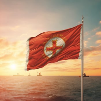flag of Hanseatic Republics high quali photo
