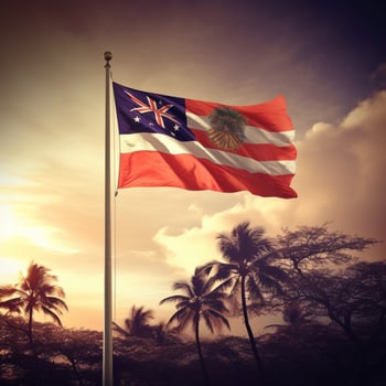 flag of Hawaii high quality 4k ultra h photo