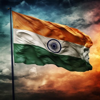 flag of India high quality 4k ultra hd photo