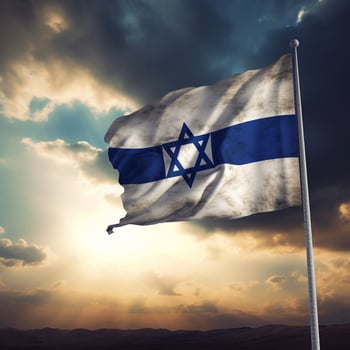 flag of Israel high quality 4k ultra h photo
