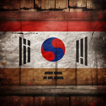 flag of Korea high quality 4k ultra hd photo