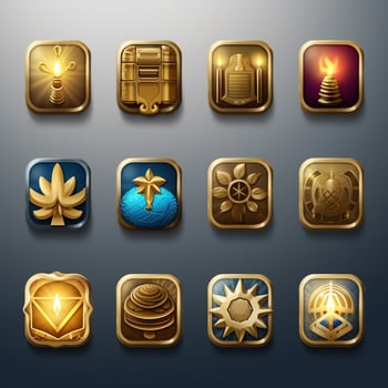 hanukkah icons high quality 4k ultra hd hdr photo