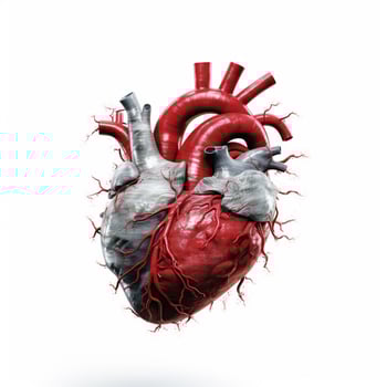 heart with white background high quality ultra hd photo