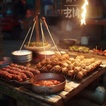 product shots of chinese street food high qualit photo