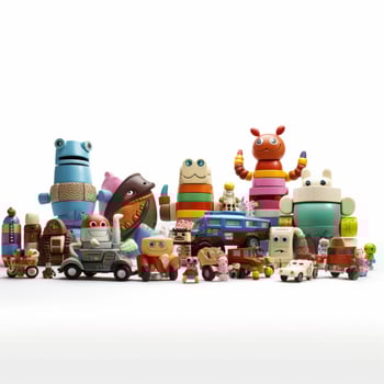 toys with white background high quality ultra hd photo