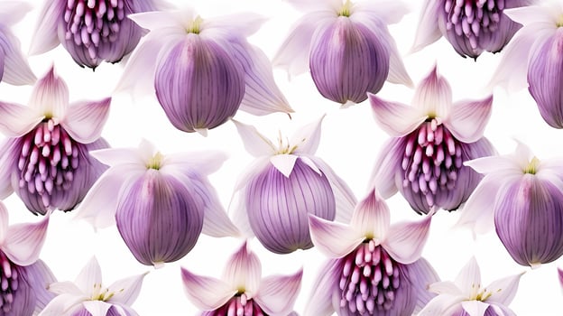 Fritillaria flower patterned background. Flower texture background. Generative AI photo