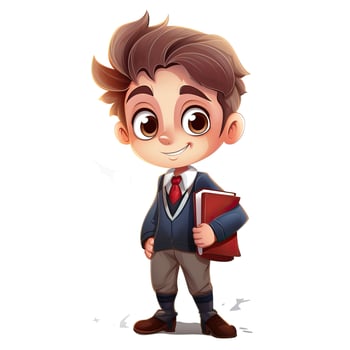 School character cartoon style, Back to school high quality ai image generated photo