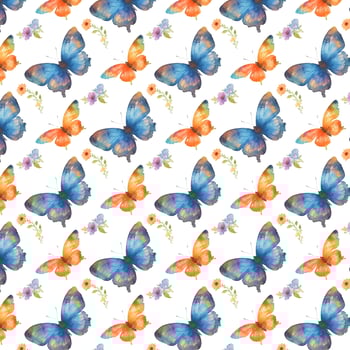 Butterfly seamless pattern photo