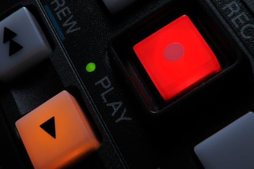Macro shot of the Play and Record buttons photo