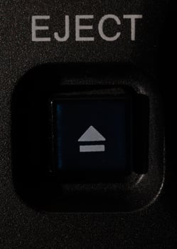 Macro shot of the Eject button photo