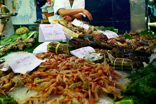 Sea food market photo
