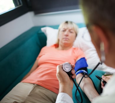 Checking the blood pressure photo