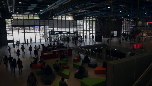 Crowded Centre Georges Pompidou photo