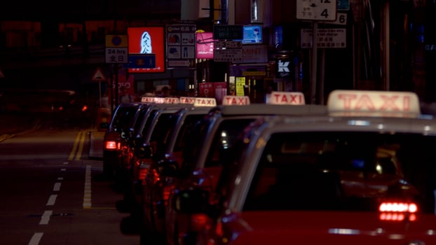 A taxi roost photo