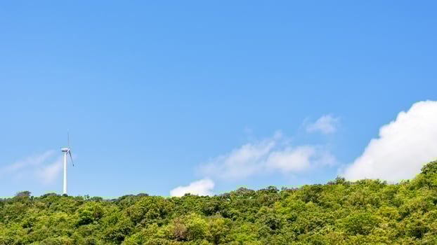 Wind Turbine on the mountain photo