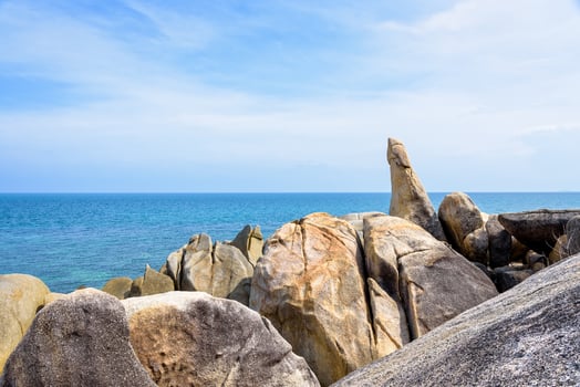 Hin Ta Hin Yai symbol of Koh Samui photo
