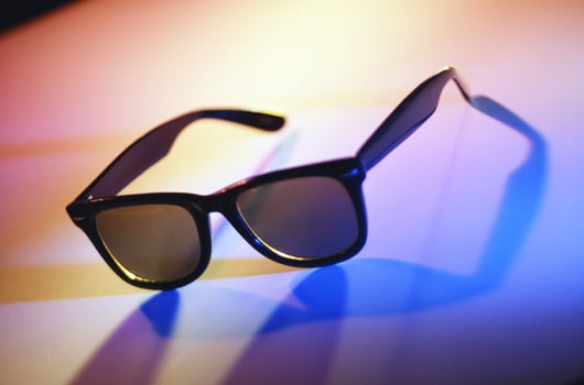 sunglasses dark fashionable frame light photo