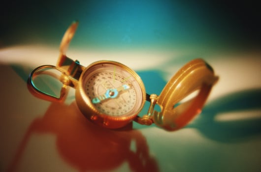 vintage compass navigation old style photo