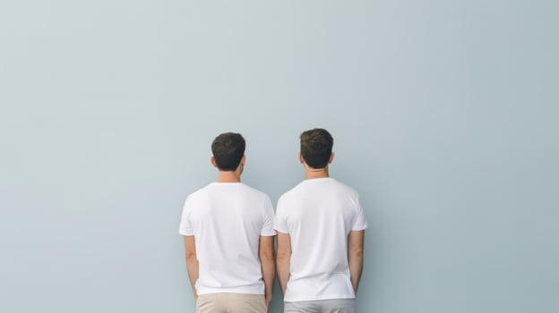 Two men like the best friends photo