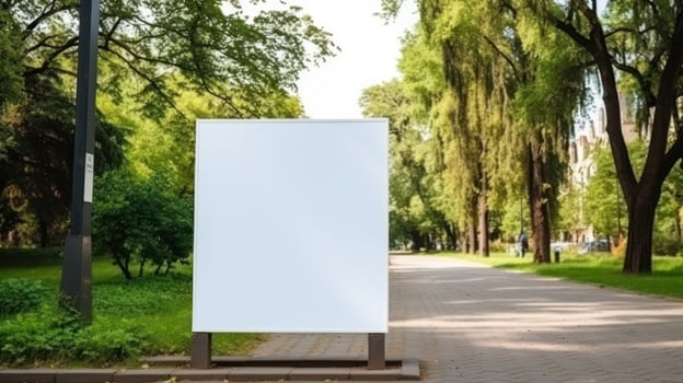 Empty billboard mockup photo