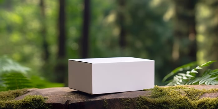 box mockup design. Generative AI photo