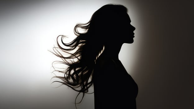 Design element female silhouette photo