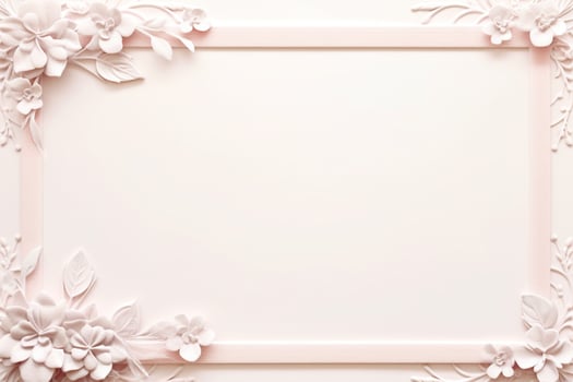 AI Generated antique frame on white photo