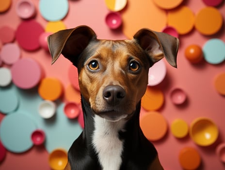 AI generated Cute sweet pet dog photo