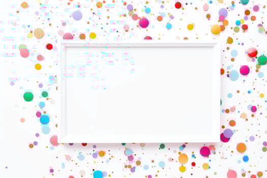 Mockup photo frames, Empty abstract shape framing for your design. template for picture, painting, poster, lettering or photo gallery, Generative AI illustration