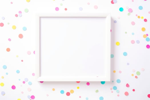 Mockup photo frames, Empty abstract shape framing for your design. template for picture, painting, poster, lettering or photo gallery, Generative AI illustration