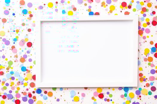 Mockup photo frames, Empty abstract shape framing for your design. template for picture, painting, poster, lettering or photo gallery, Generative AI illustration